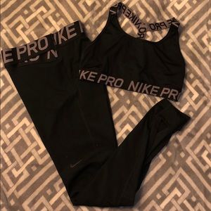 Nike Pro Set: Bra and Legging
